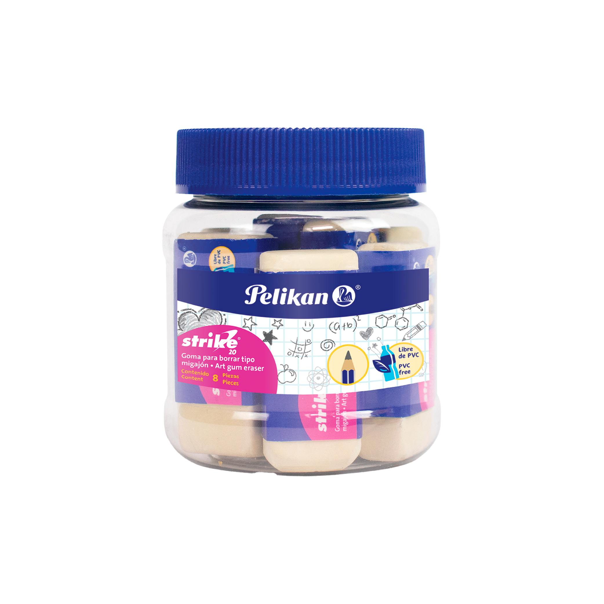 Bote con 8 gomas Strike 20