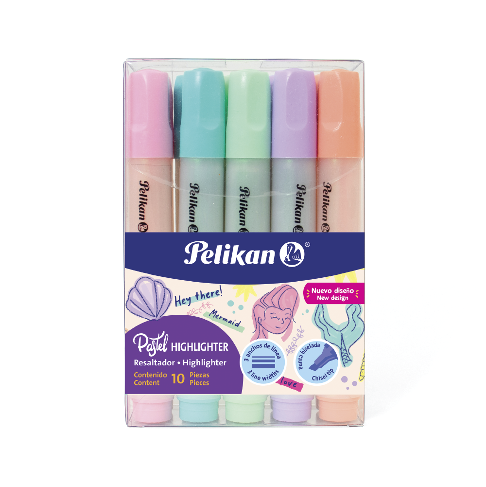 Marcatextos 414 Edición Pastel caja con 10 colores